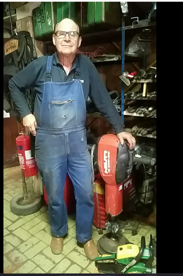 The Hireman owner in his workshop