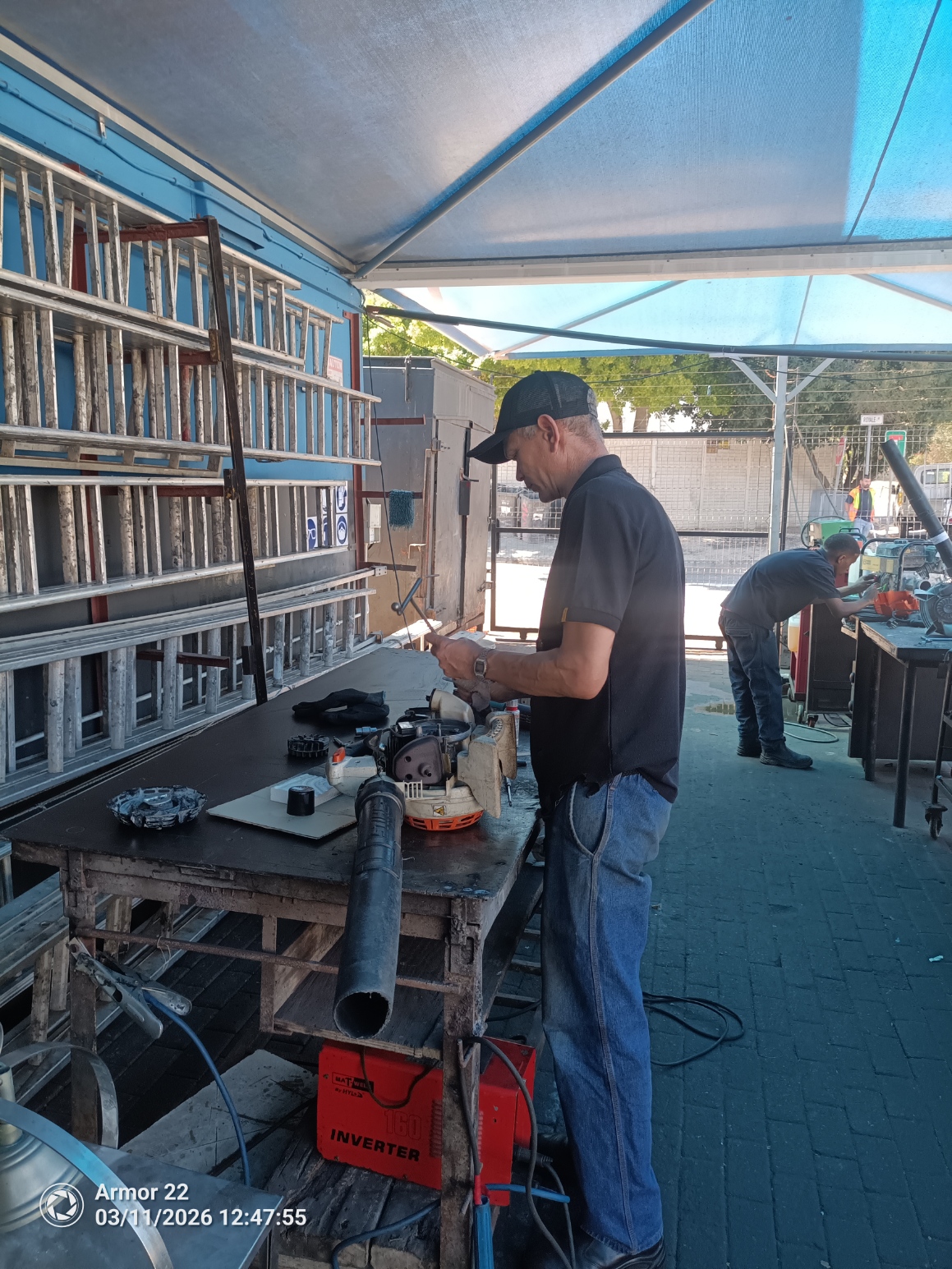 Tool repair workshop at The Hireman